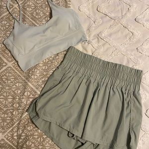 Popflex Shorts and Sports Bra Set
